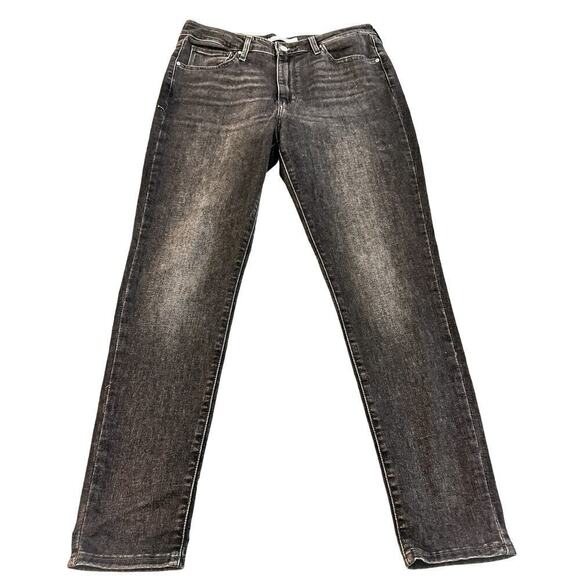 Levi's 721 High Rise Skinny Denim Jeans Charcoal Size 32 - Picture 2 of 8